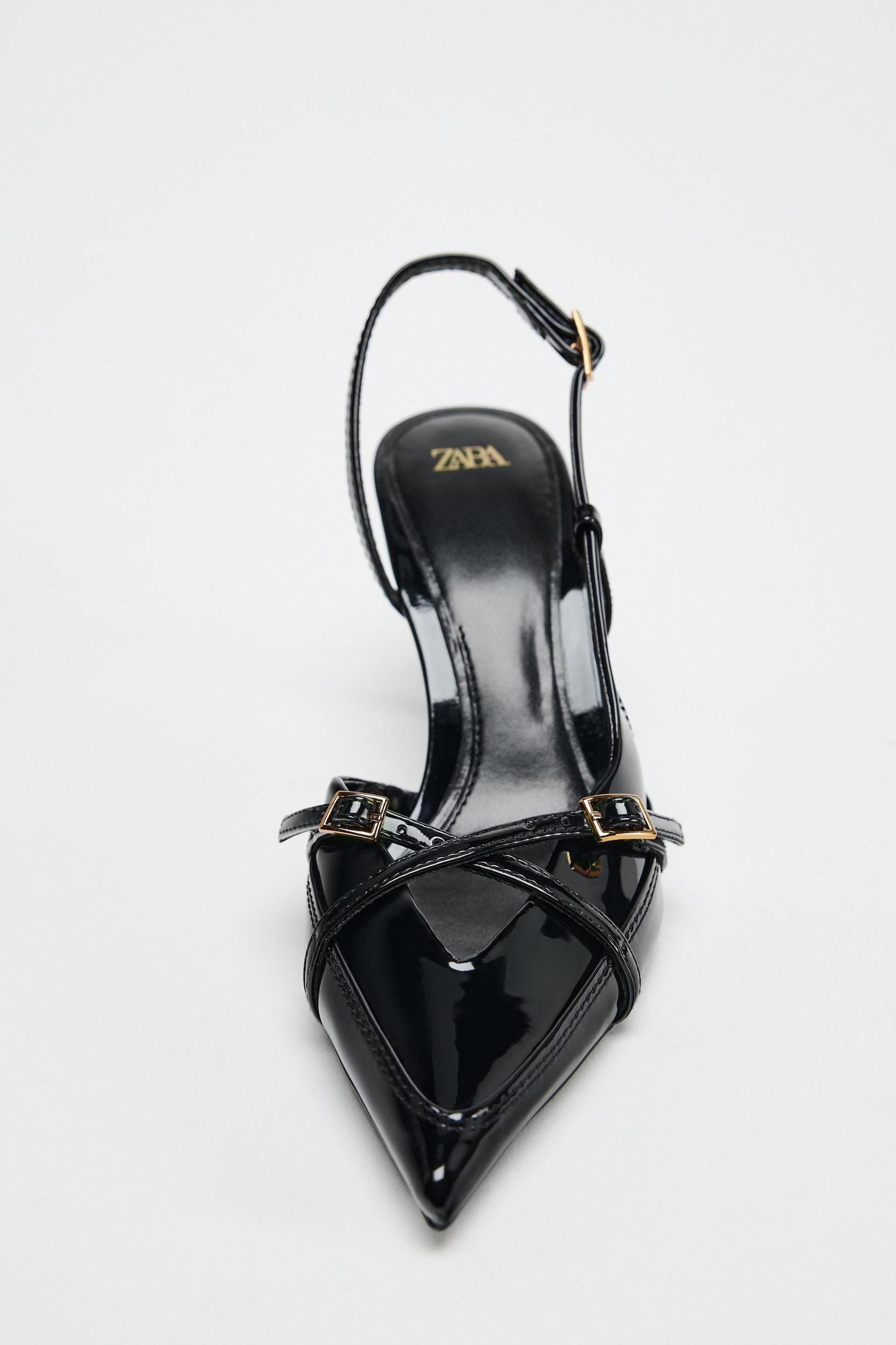 BUCKLED STRAP HEELED SHOES Product Image