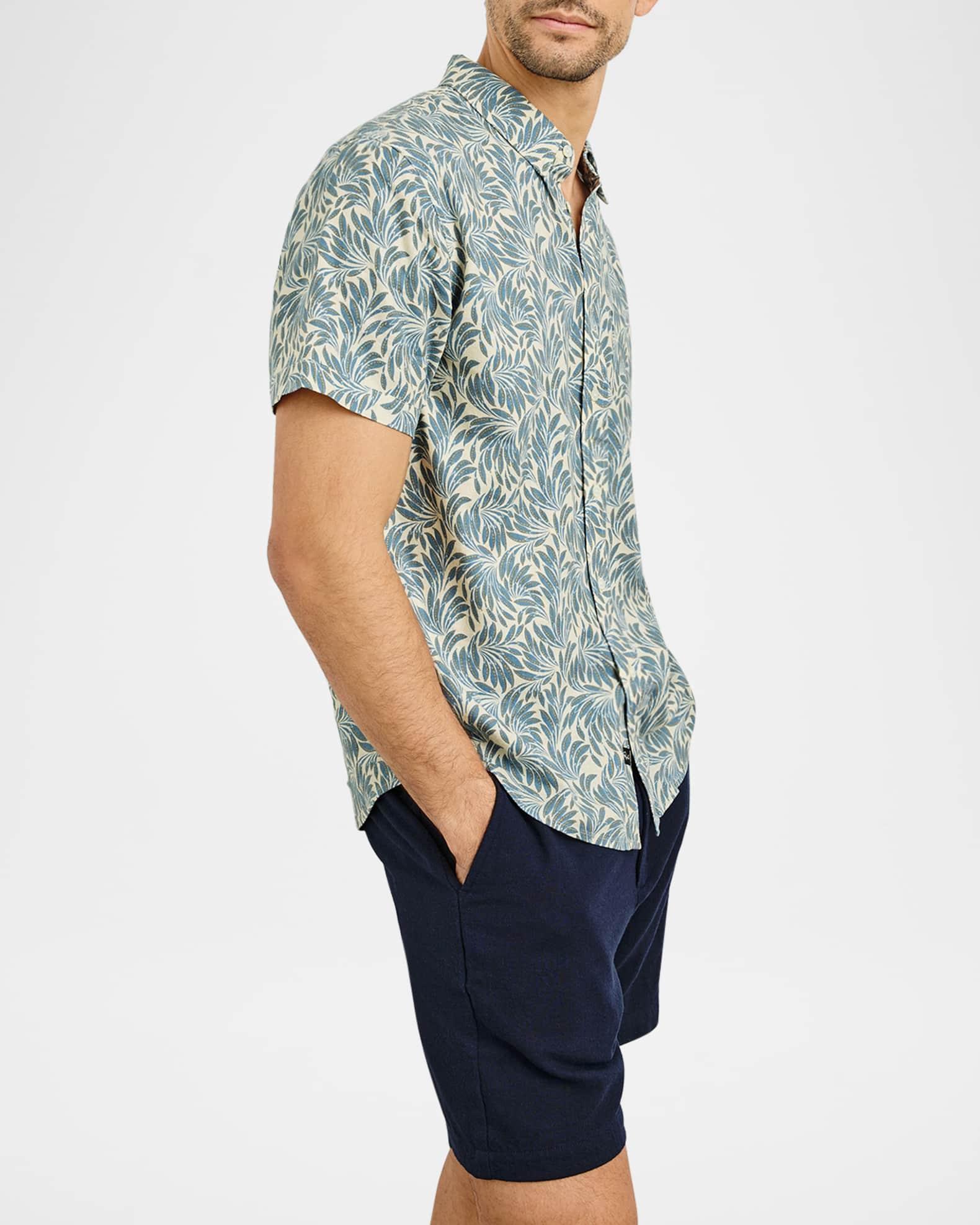 Men's Carson Banana Leaf Short-Sleeve Shirt  Product Image