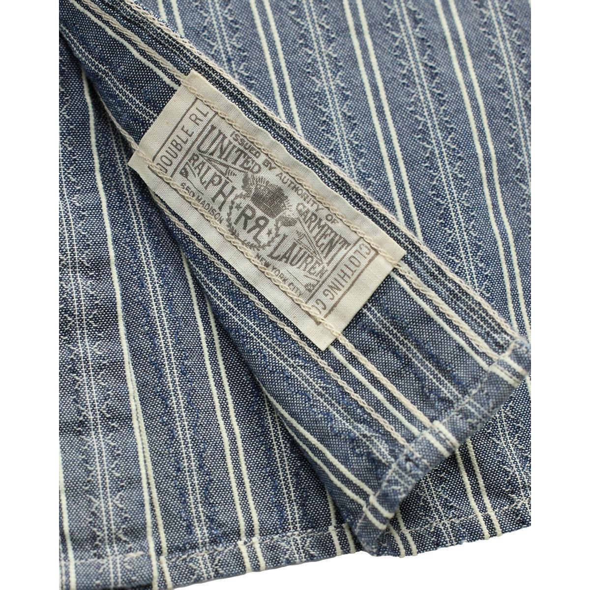 Striped Dobby-Chambray Workshirt Indigo Cream Product Image