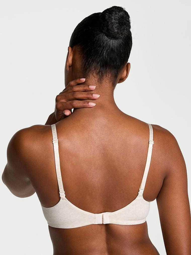 Cotton Logo Hardware Lightly Lined Demi Bra Product Image