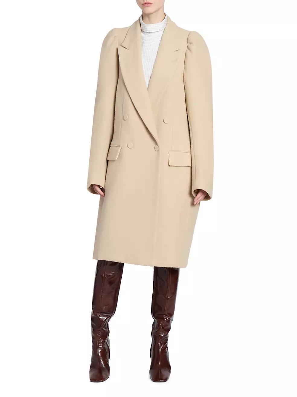 Rinky Double-Breasted Wool Coat Product Image