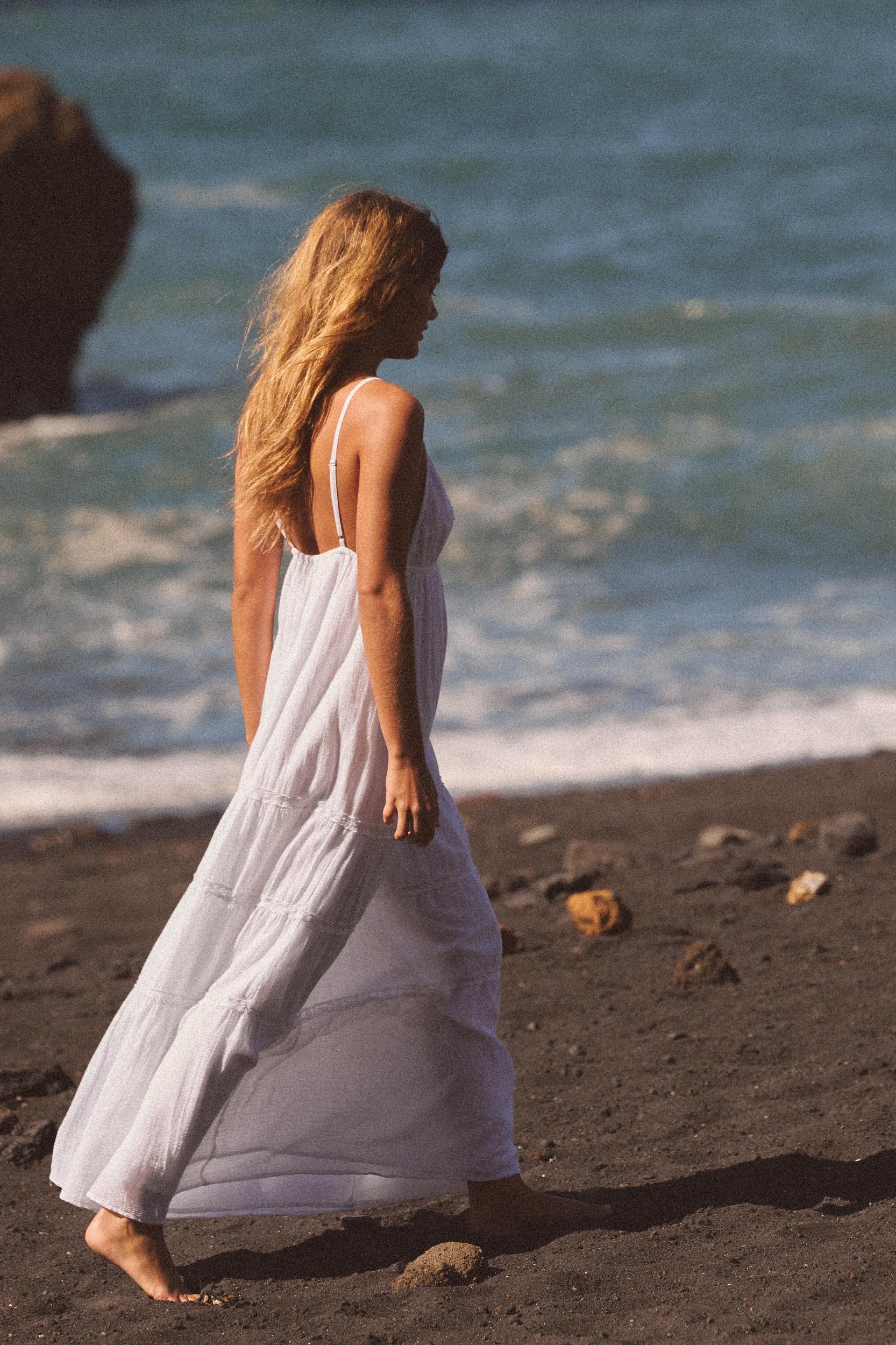 EMBROIDERED MIDI DRESS Product Image
