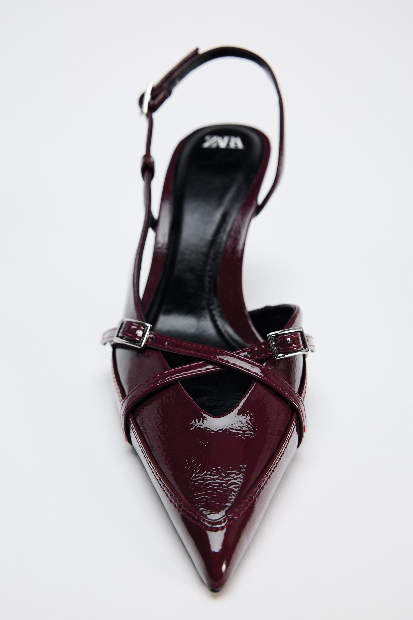 BUCKLED STRAP HEELED SHOES Product Image