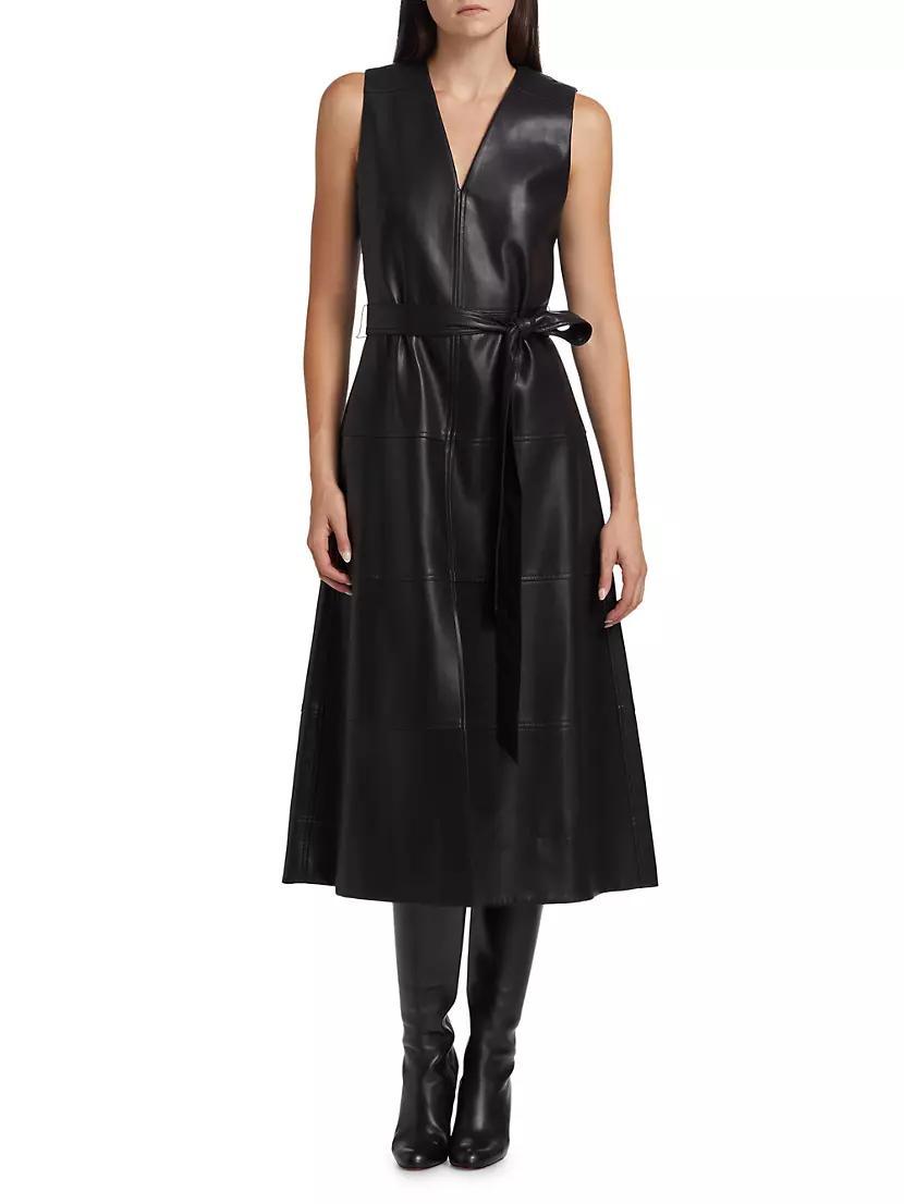 Reinella Faux Leather Dress Product Image