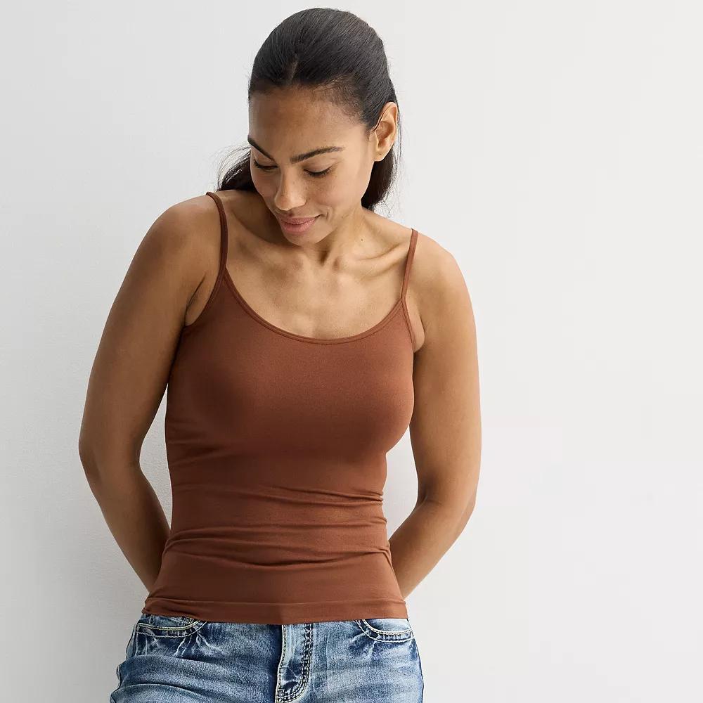 Women's Apt. 9® Seamless Camisole, Size: XS, Cappuccino Product Image