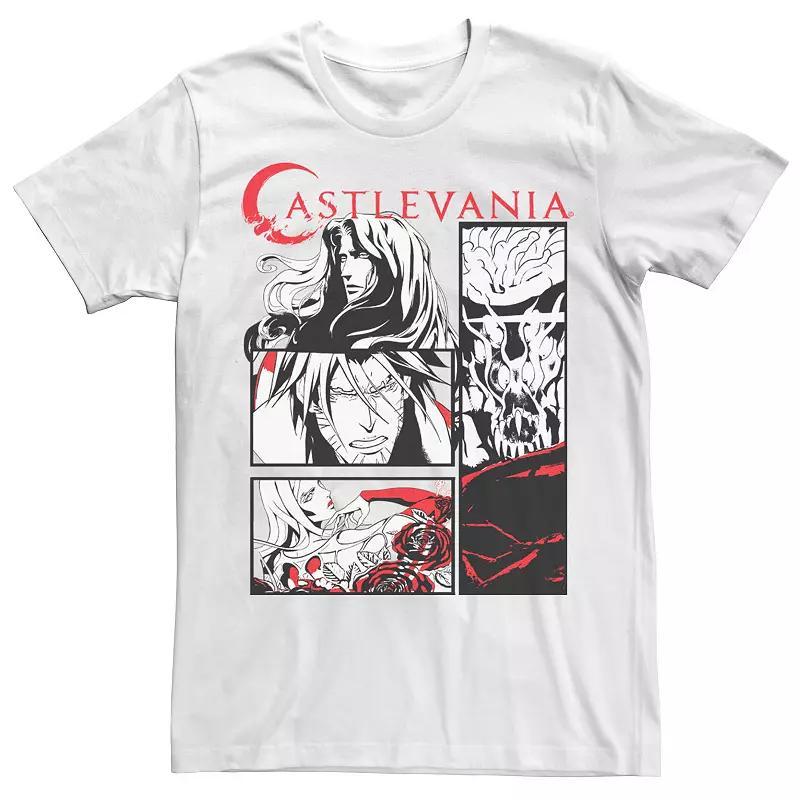 Big & Tall Castlevania Black & White Comic Panels Tee, Men's, Size: XXL Tall Product Image