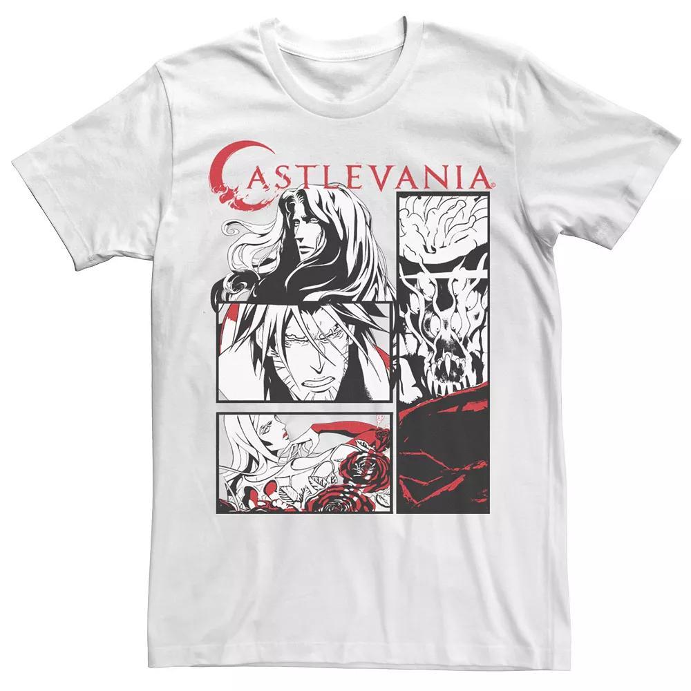 Big & Tall Castlevania Black & White Comic Panels Tee, Men's, Size: XXL Tall Product Image