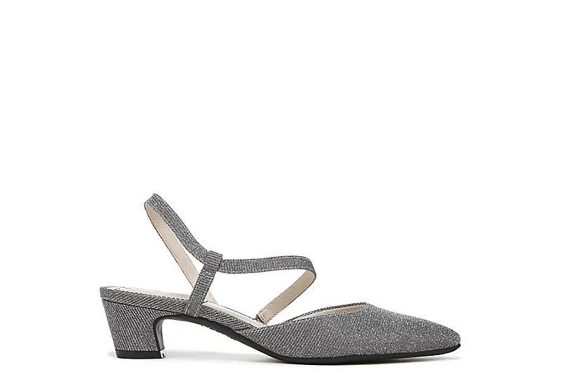 LifeStride Minimalist Women's Slingback Pumps, Size: 9.5, Silver Shimmer Product Image