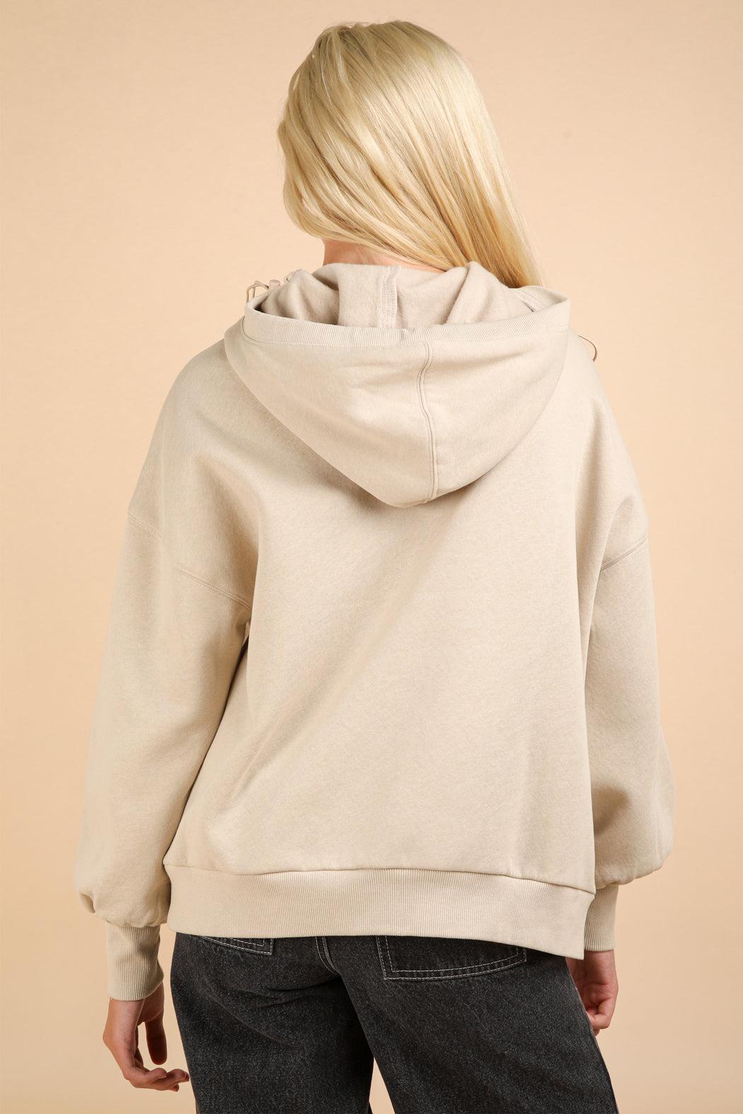 Stone Quarter Zip Hoodie Product Image