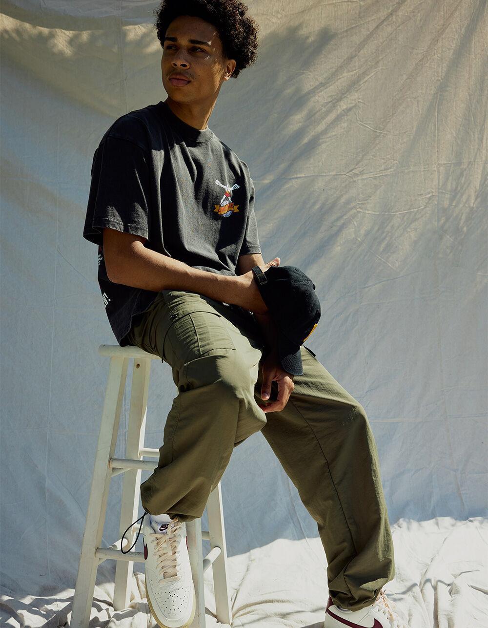 LIRA Azalea Mens Nylon Cargo Pants - OLIVE Product Image