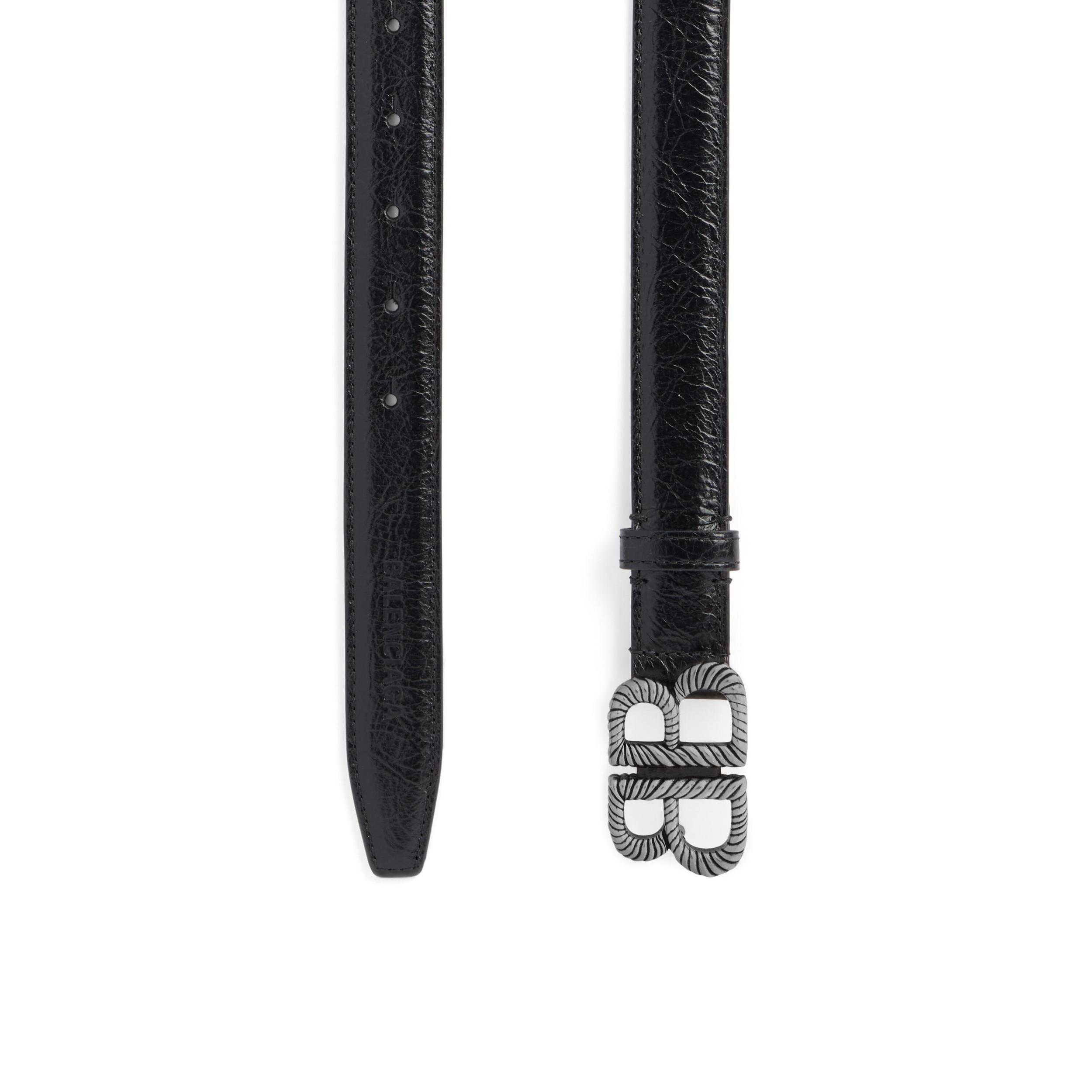 Women's Monaco Twist Belt  in Black Product Image