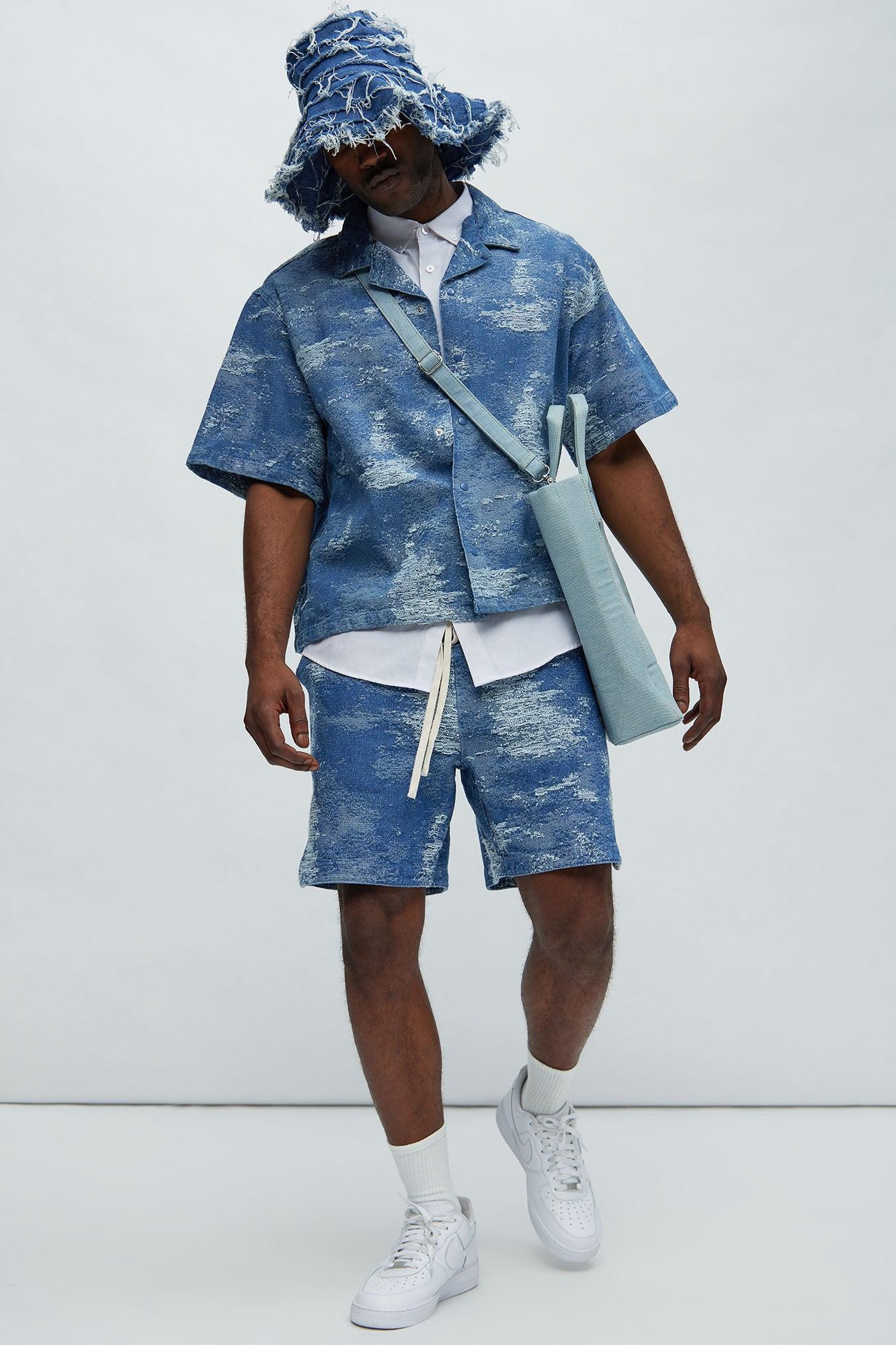 Cloud 9 Textured Shirt - Light Blue Product Image