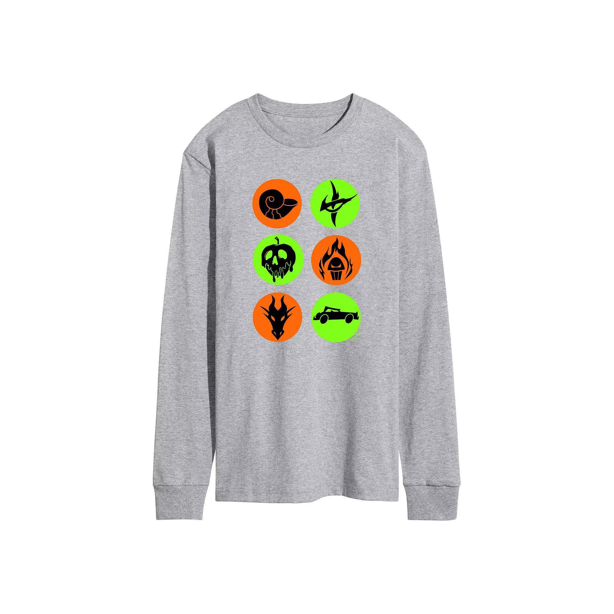 Disney Villains Mens Icons Long Sleeve Graphic Tee Product Image