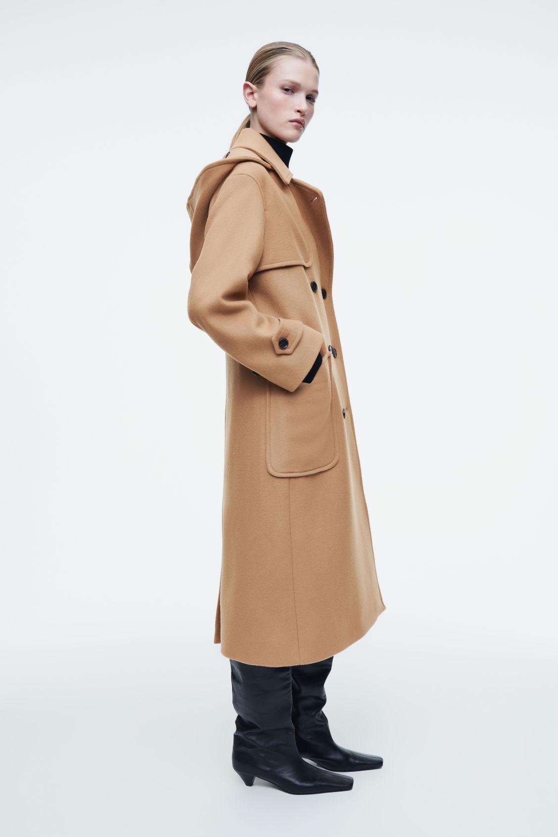 HOODED WOOL DUFFLE COAT Product Image