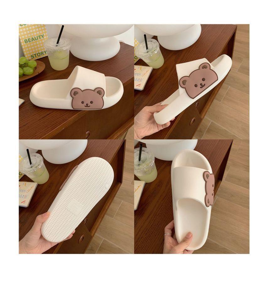 Bear Print Slippers Product Image