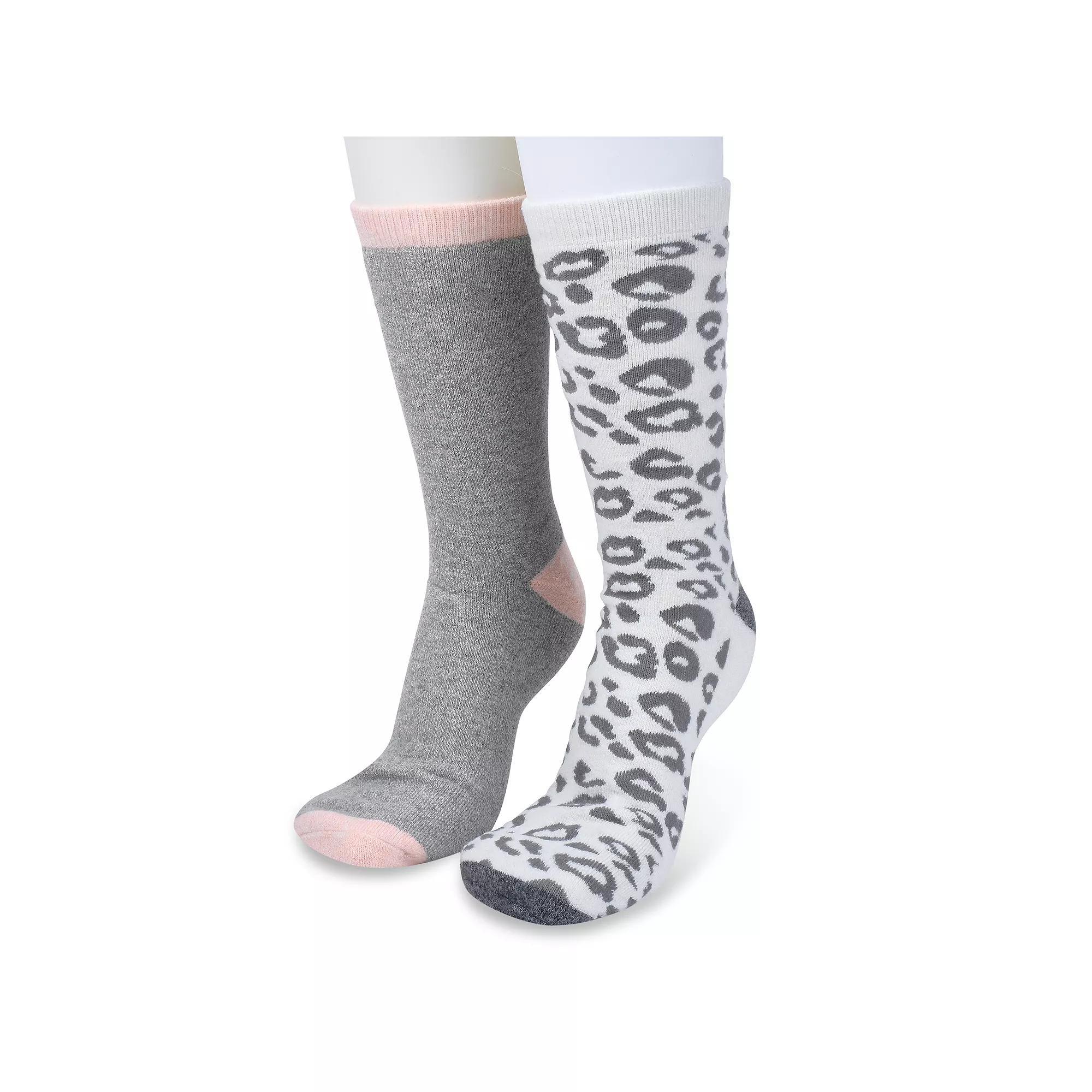 Women's GaaHuu 2 Pack Cushioned Thermal Socks, Size: 9-11, Natural Reindeer Product Image