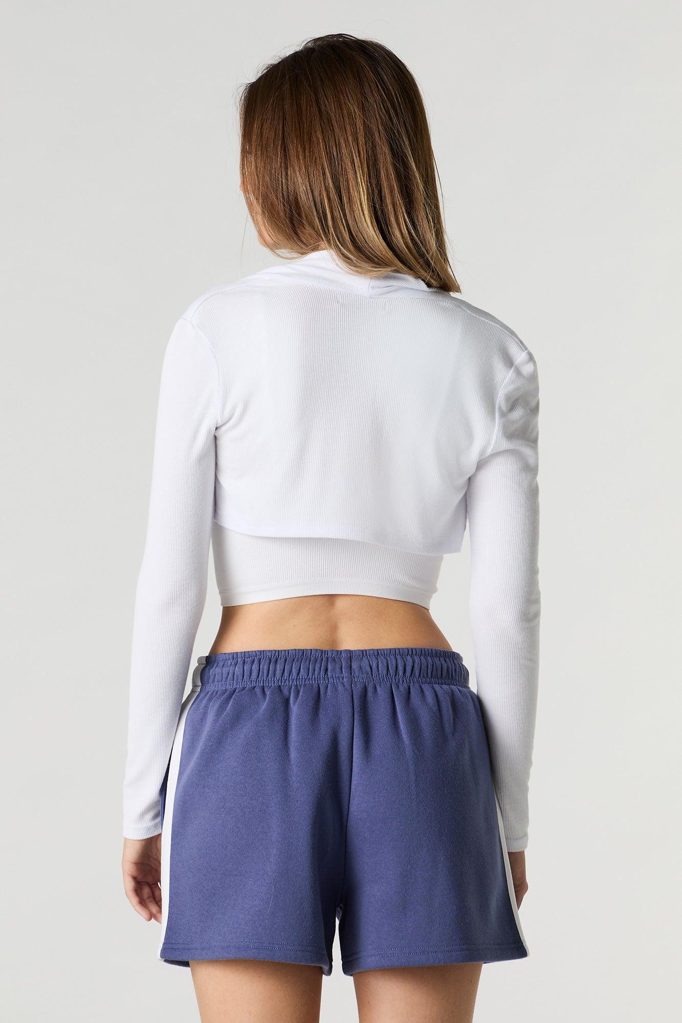Graphic Side Striped Fleece Short Female Product Image