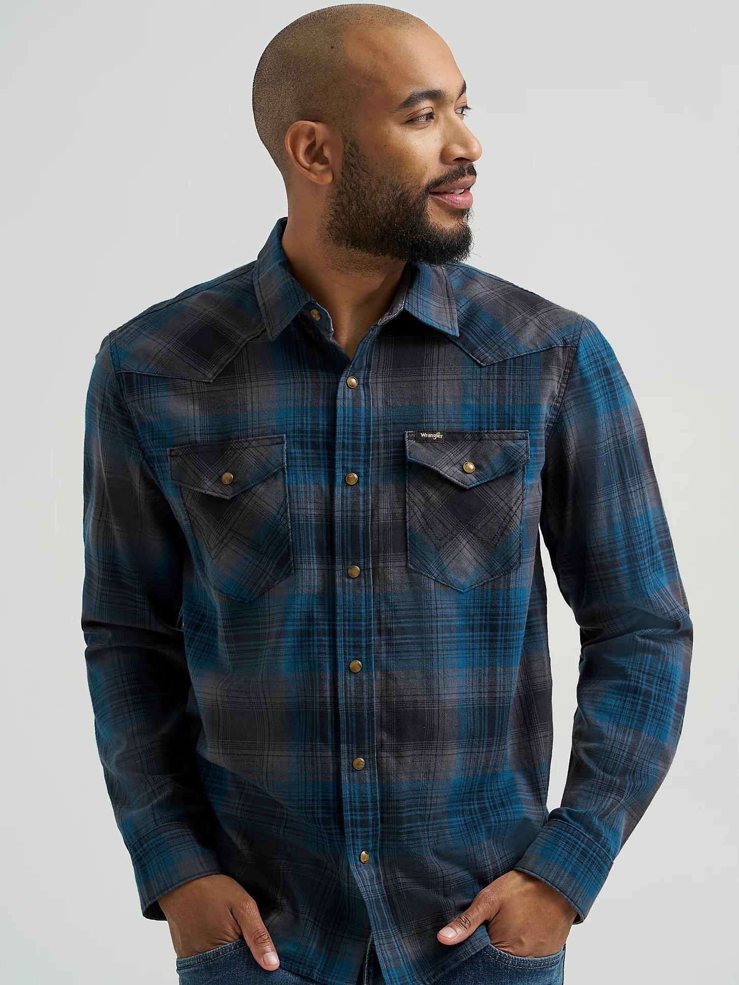 Men's Broken Twill Plaid Shirt | Men's SHIRTS | Wrangler® Product Image