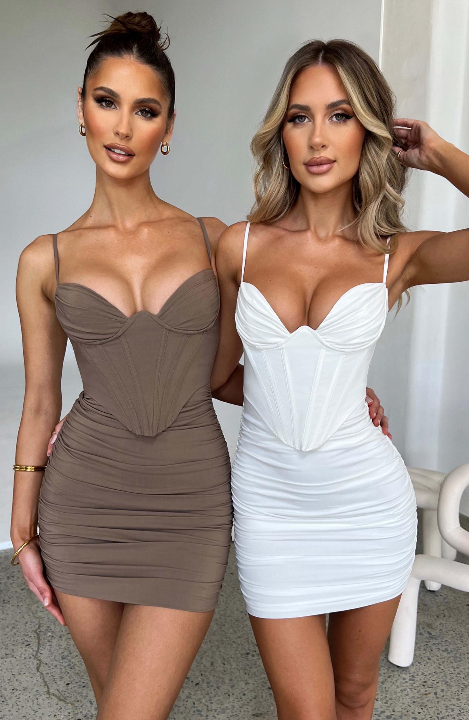 Nyla Mini Dress - Mocha Product Image