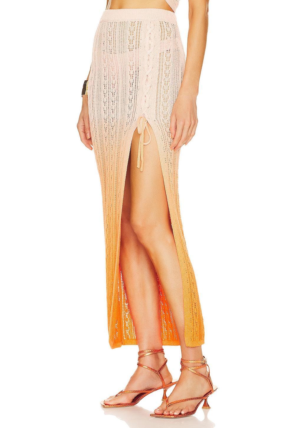 x REVOLVE Kenna Ombre Maxi Skirt Michael Costello Product Image