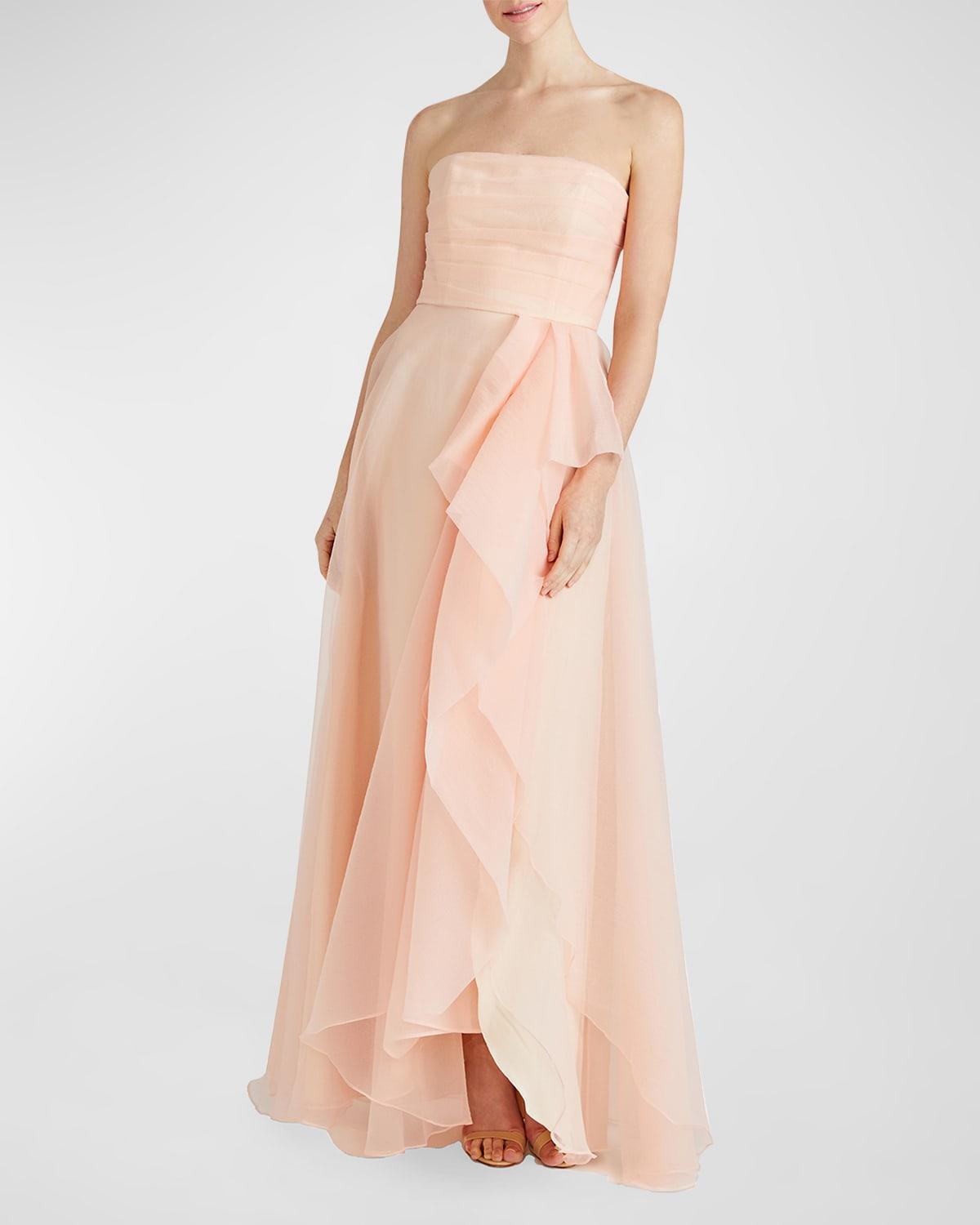 Teresa Draped Strapless Gown Product Image