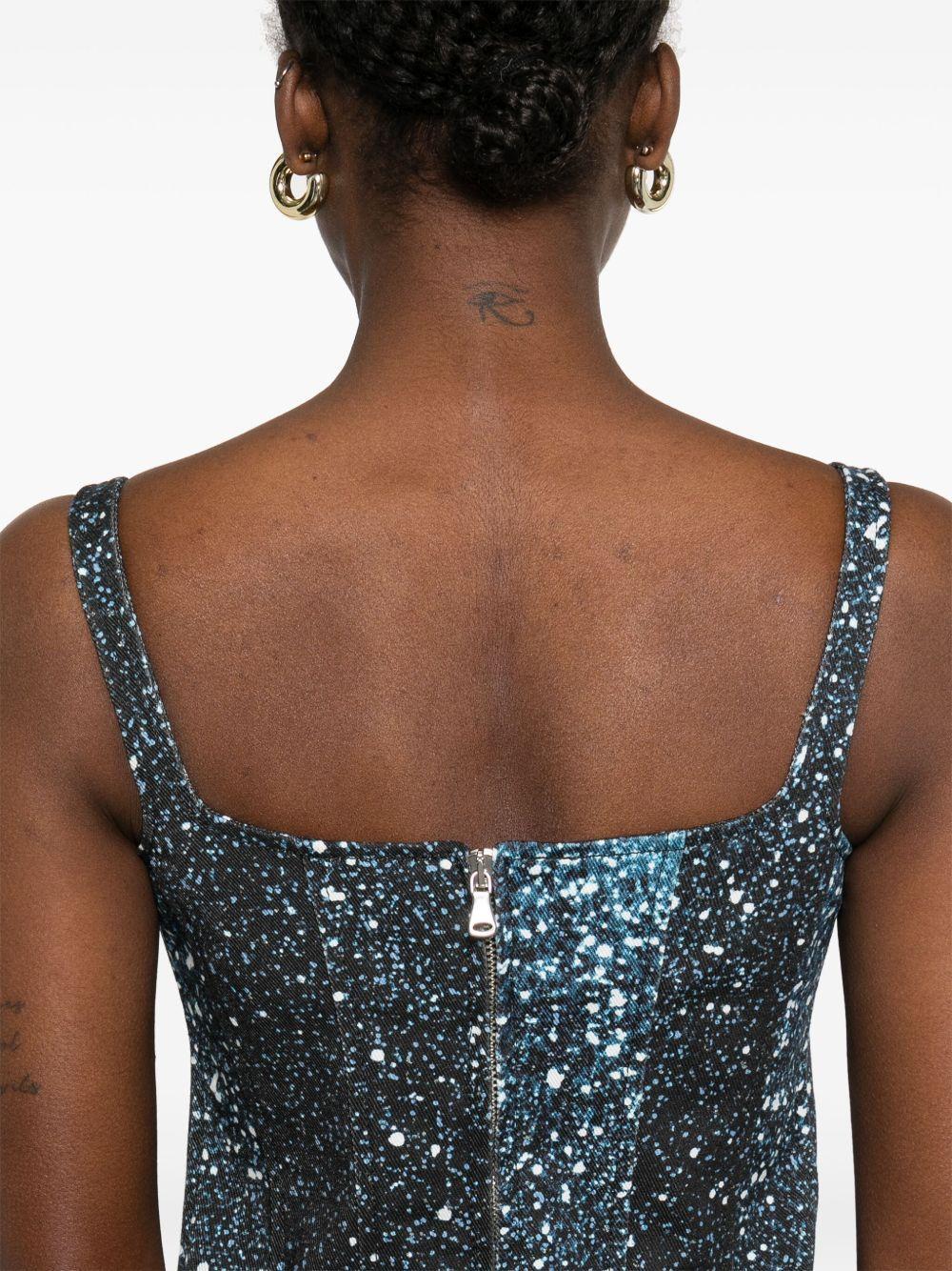 constellation-print mini dress Product Image