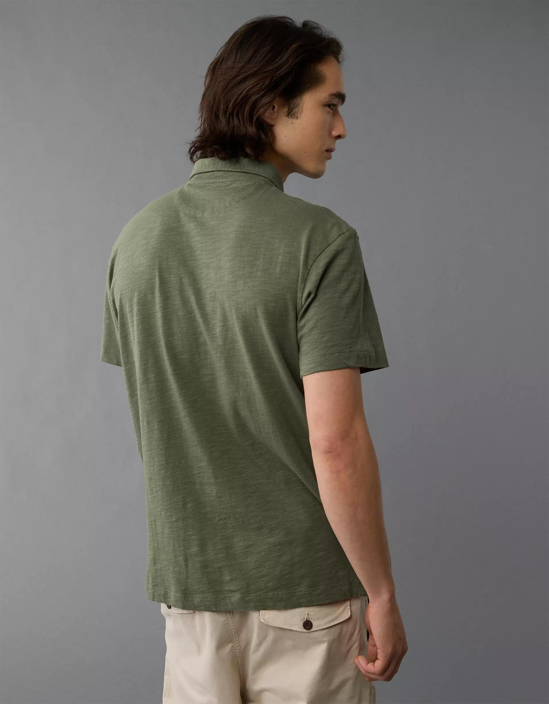AE Slub Polo Shirt Product Image