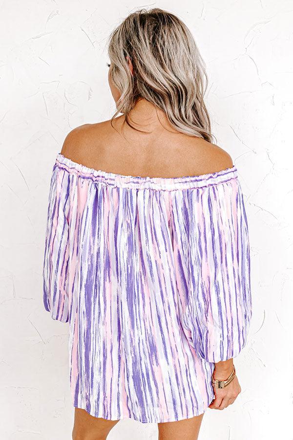First Class Treatment Shift Top in Lavender Product Image