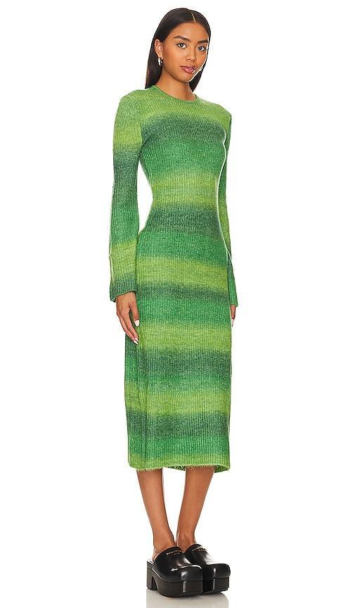 Axon Stripe Long-Sleeve Midi Sweater Dress Product Image