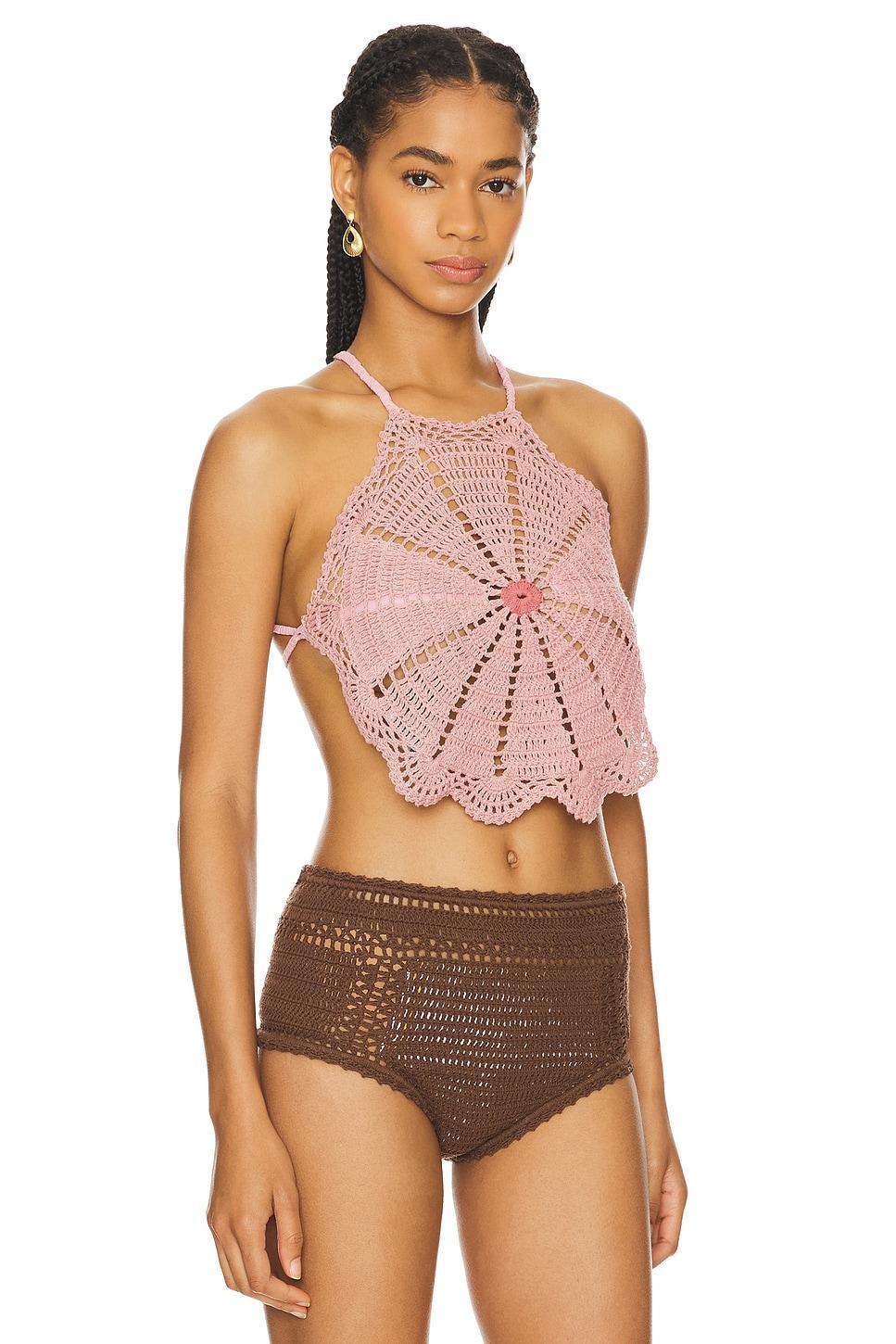 Sunflower Halter Top SHE MADE ME Product Image