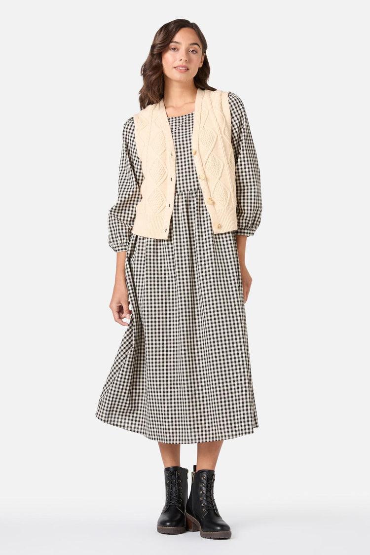 Renae Check Midi Dress Product Image