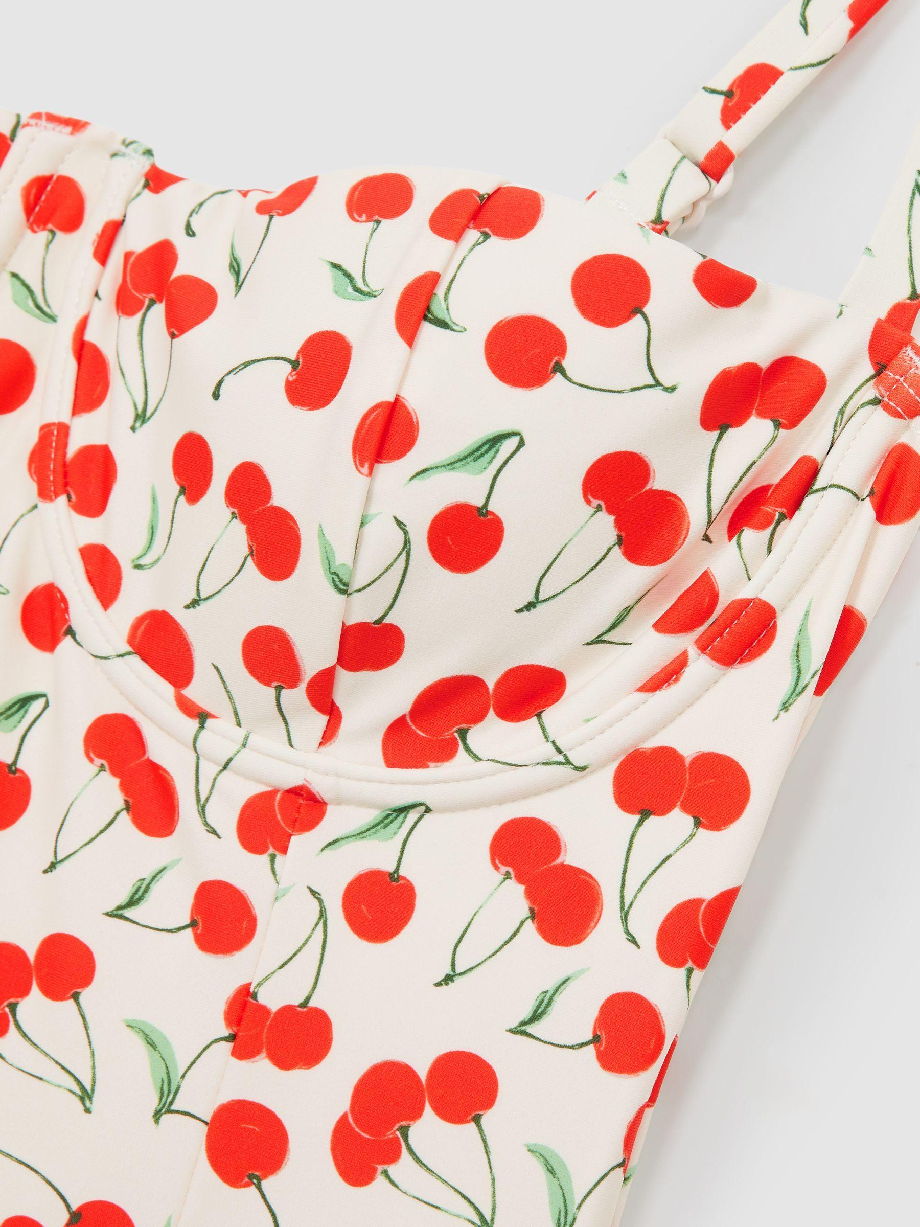 Good American Cherry-Print Swimsuit in Cherry Product Image