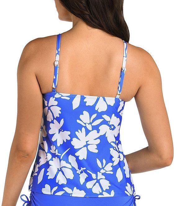 24th & Ocean Marseille High Neck Cut-Out Underwire Tankini Swim Top Product Image