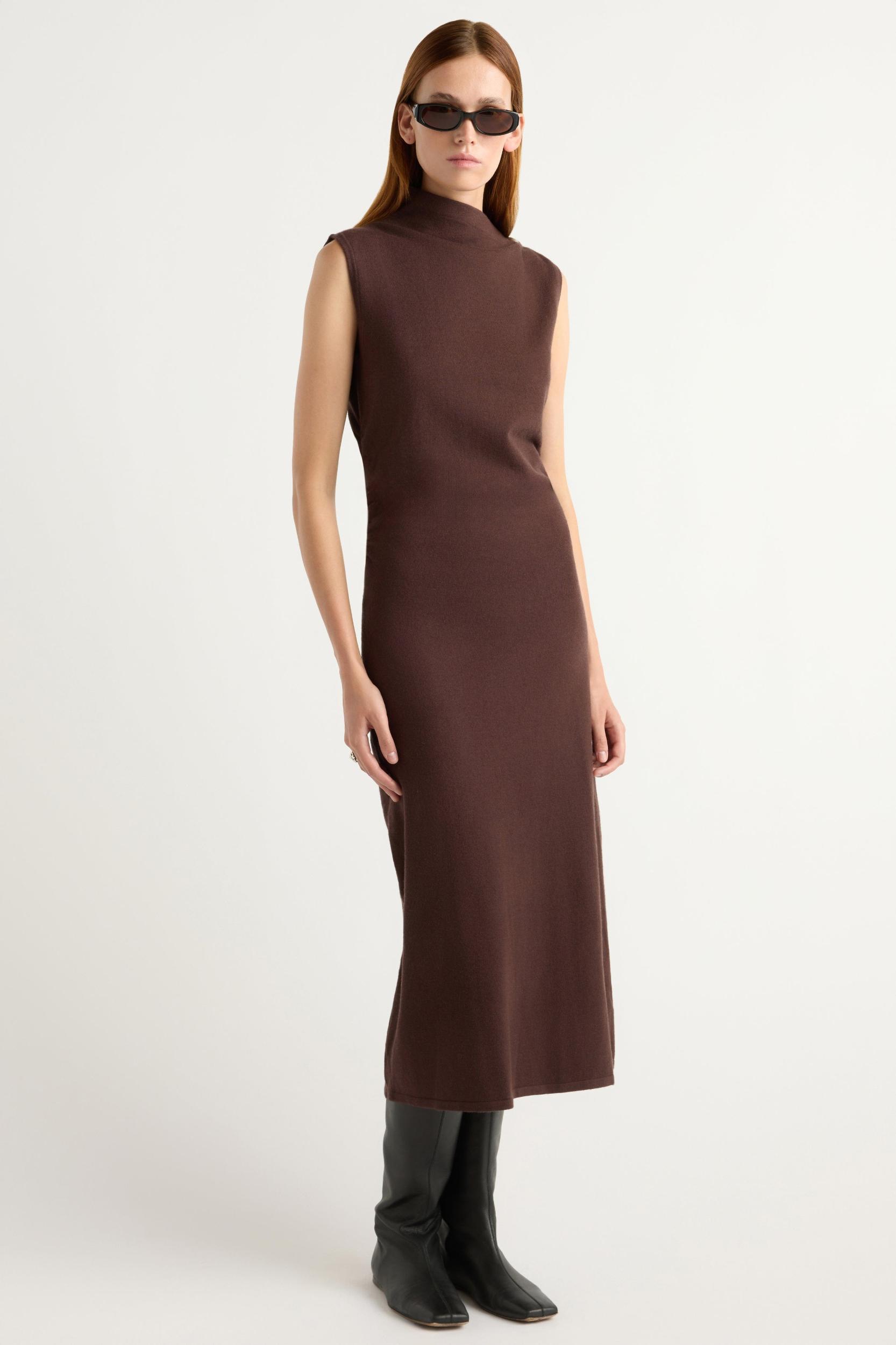 Abel Sleeveless Asymmetric-Neck Dress Product Image