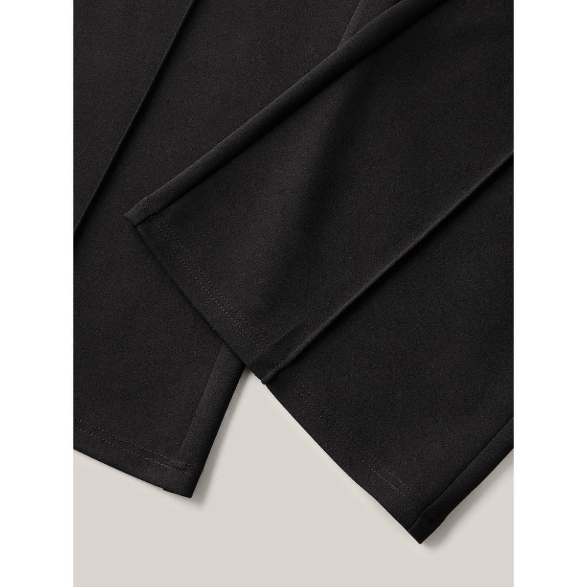 Plus Size Seamed Bootcut Mid-Rise Pants Women Black At the Office Bootcut Mid Rise Work Pants BloomChic 10/M Product Image