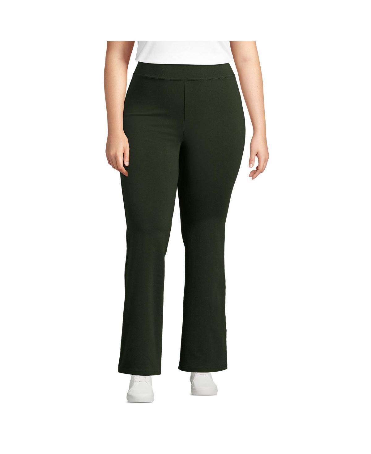 Plus Size Lands' End Starfish High-Rise Flare Pants, Women's, Size: 3XL, Grey Heather Product Image