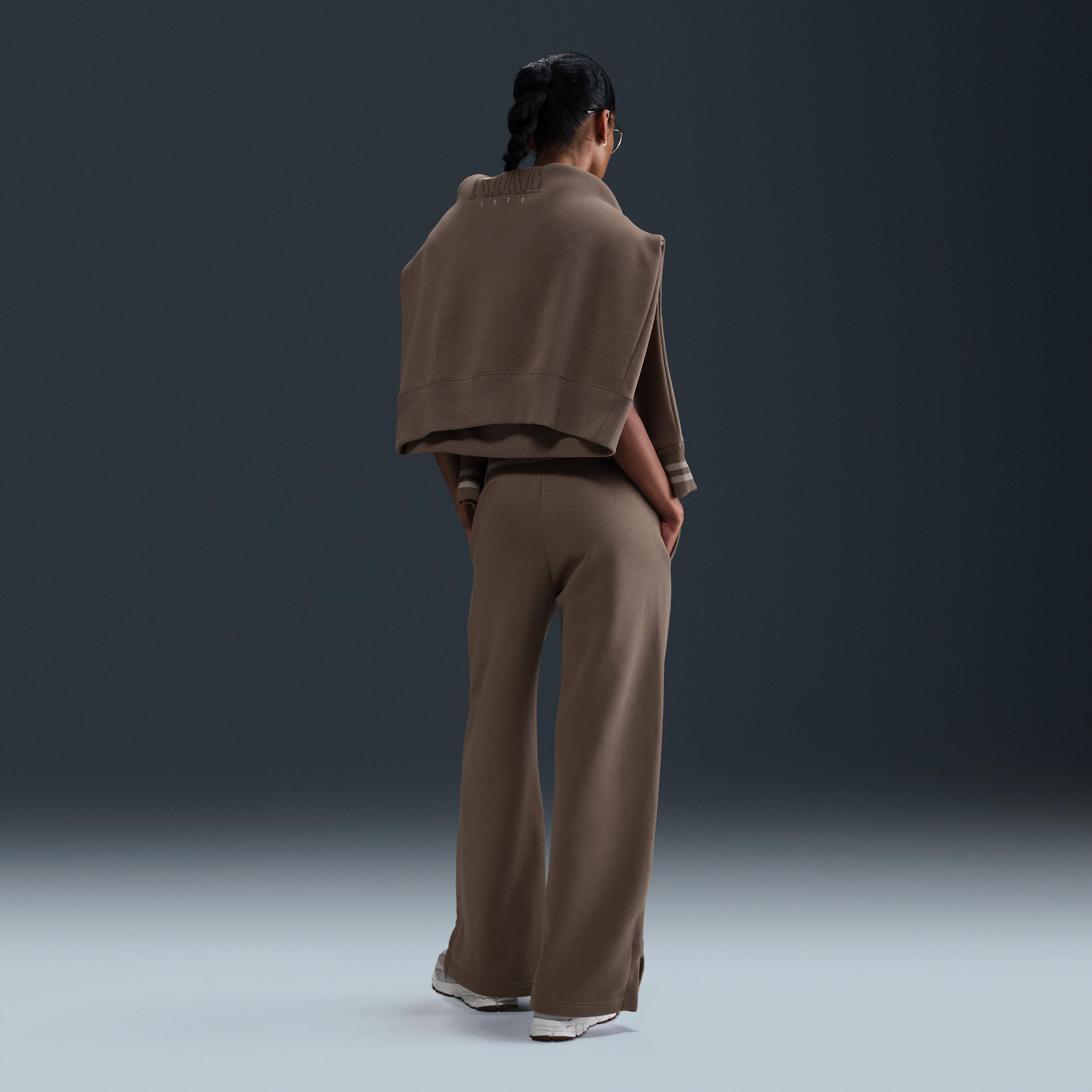 Women's Nike Sportswear Phoenix Fleece High-Waisted Wide-Leg Graphic Pants Product Image