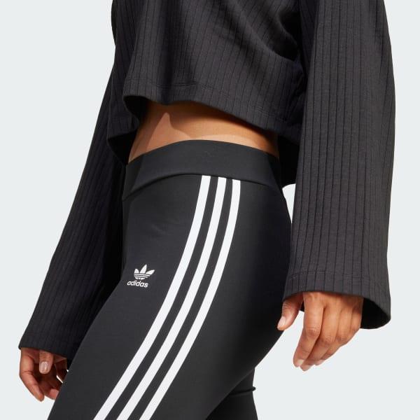 adidas Essentials Wide Rib Long Sleeve Tee Black M Womens Product Image
