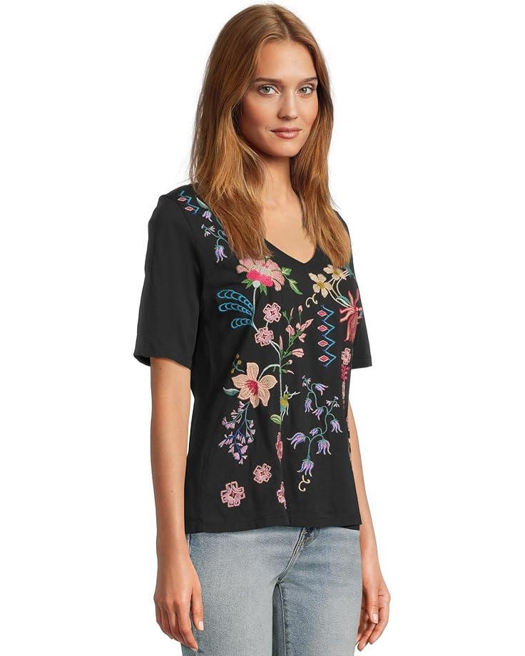 The Janie Favorite Short Sleeve Henley Tee Product Image