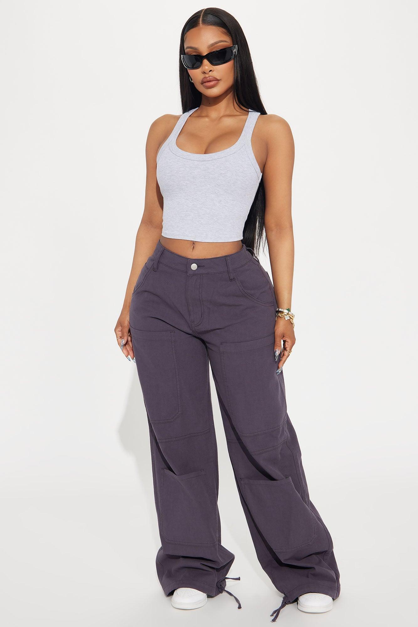 Teresa Scoop Neck Tank Top - Heather Grey Product Image