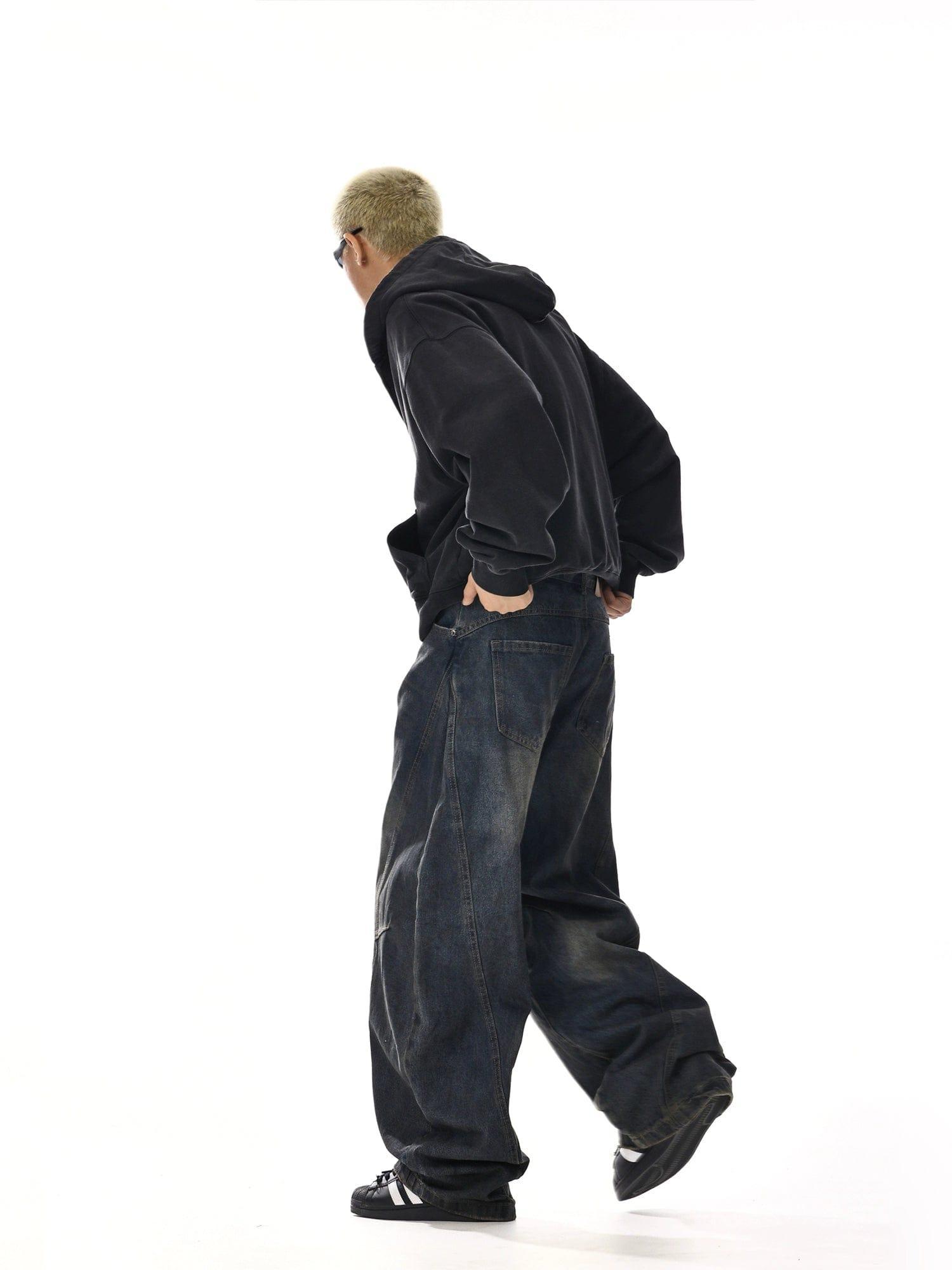 RT No. 12050 BLUE SCIMITAR STRAIGHT DENIM JEANS Product Image