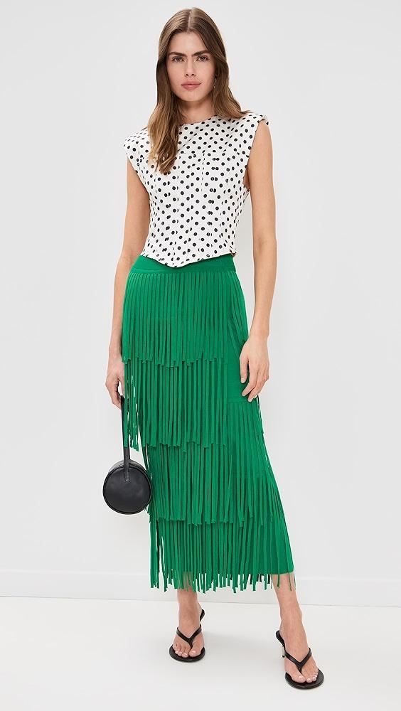 SIMONMILLER Za Za Knit Fringe Skirt | Shopbop Product Image
