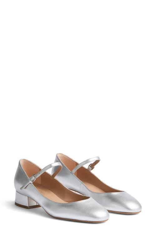 LK BENNETT Beatrix Mary Jane Pump In Silver Product Image
