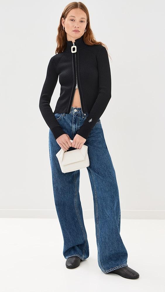 JW Anderson Fitted Zip Up Cardigan | Shopbop Product Image