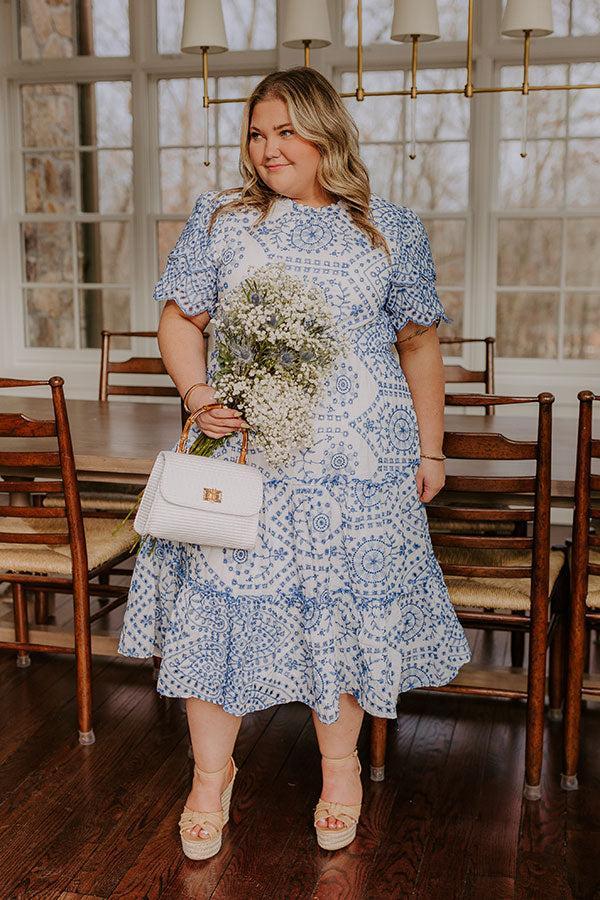 Brunch and Bubbly Eyelet Midi Curves Product Image
