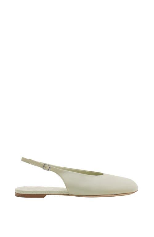 burberry Leather Baby Slingback Ballerinas in Plaster at Nordstrom, Size 38 Product Image