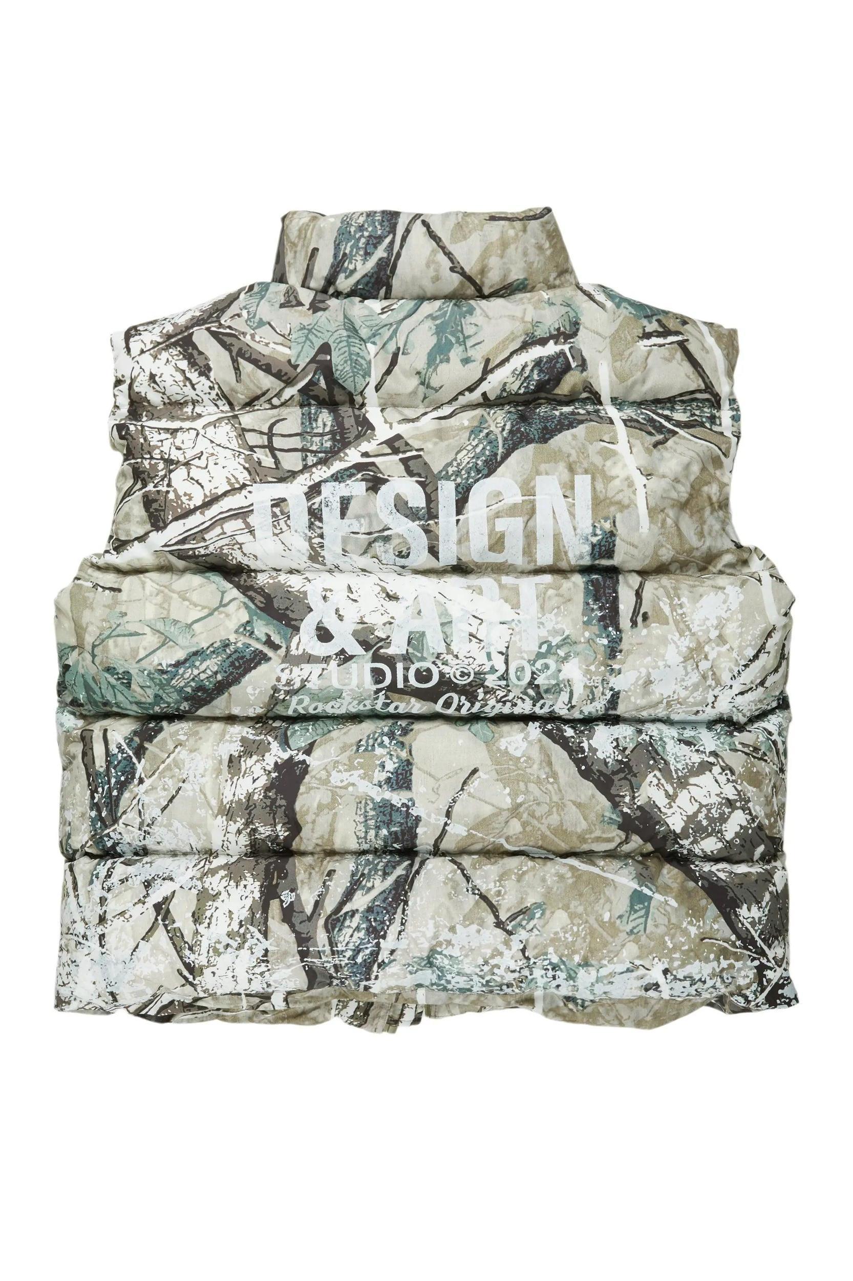 Lamanda Tree Camo Puffer Vest Female Product Image