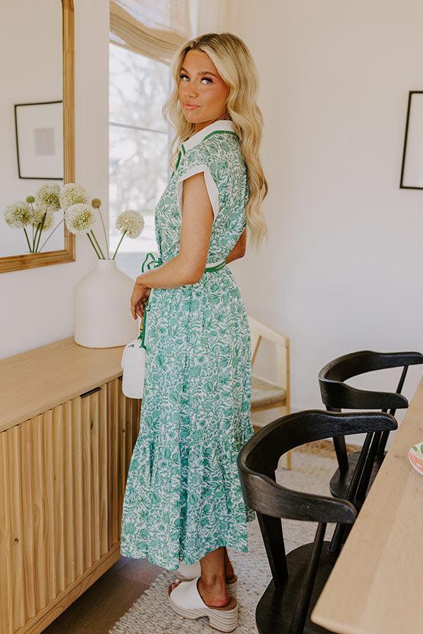 Napa Valley Vacay Floral Midi Dress Product Image