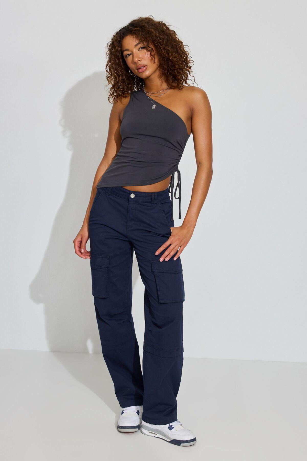 Ruched One Shoulder Top Product Image