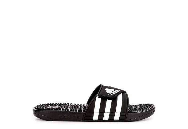 adidas Adissage Men's Slide Sandals, Size: 7, Black White Product Image
